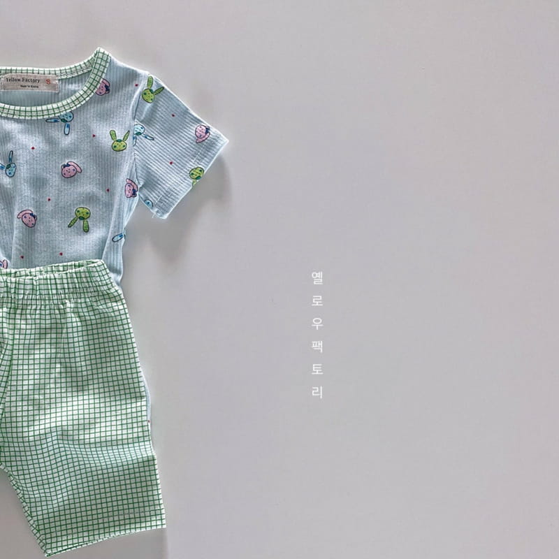 YELLOW FACTORY - Korean Children Fashion - #Kfashion4kids - Check Rabbit Easywear - 7