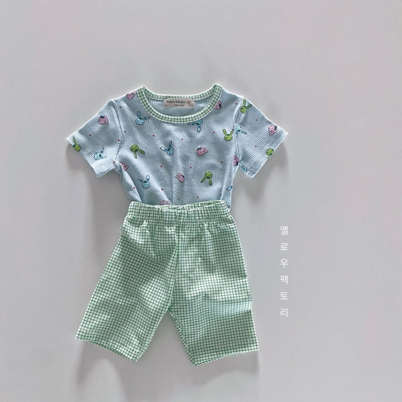 YELLOW FACTORY - Korean Children Fashion - #Kfashion4kids - Check Rabbit Easywear - 8