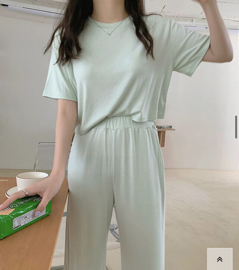 YES I LIKE YOU - Korean Children Fashion - #Kfashion4kids - Crop Top Bottom Set - 3