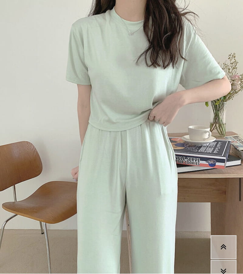 YES I LIKE YOU - Korean Children Fashion - #Kfashion4kids - Crop Top Bottom Set - 4