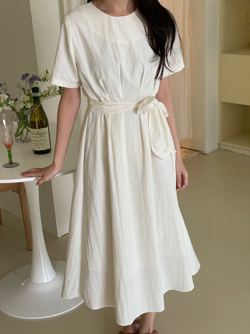 YES I LIKE YOU - Korean Children Fashion - #Kfashion4kids - Short Sleeves Pintuck One-piece - 2