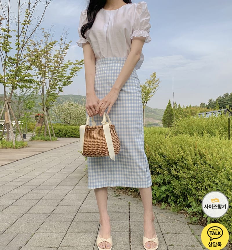 YES I LIKE YOU - Korean Children Fashion - #Kfashion4kids - Mimi Check Skirt