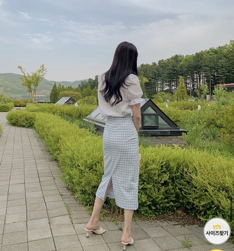 YES I LIKE YOU - Korean Children Fashion - #Kfashion4kids - Mimi Check Skirt - 2