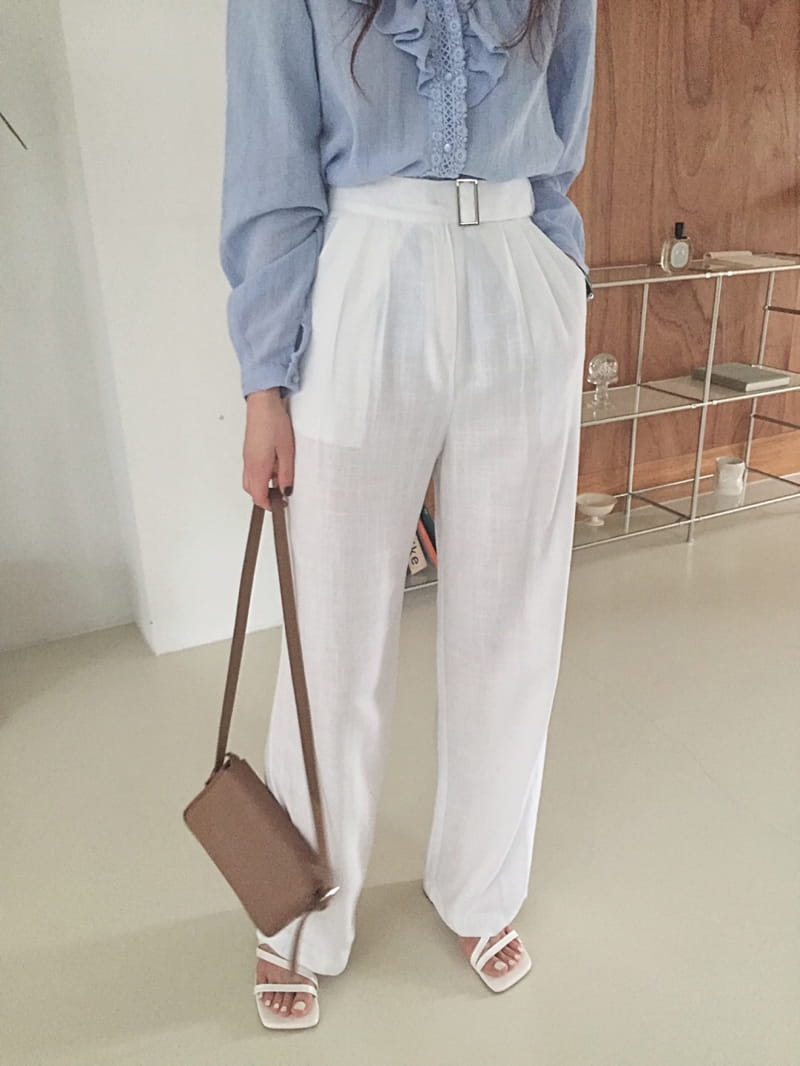 YES I LIKE YOU - Korean Children Fashion - #Kfashion4kids - Linen Belt Pants