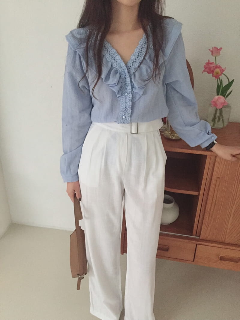 YES I LIKE YOU - Korean Children Fashion - #Kfashion4kids - Linen Belt Pants - 3