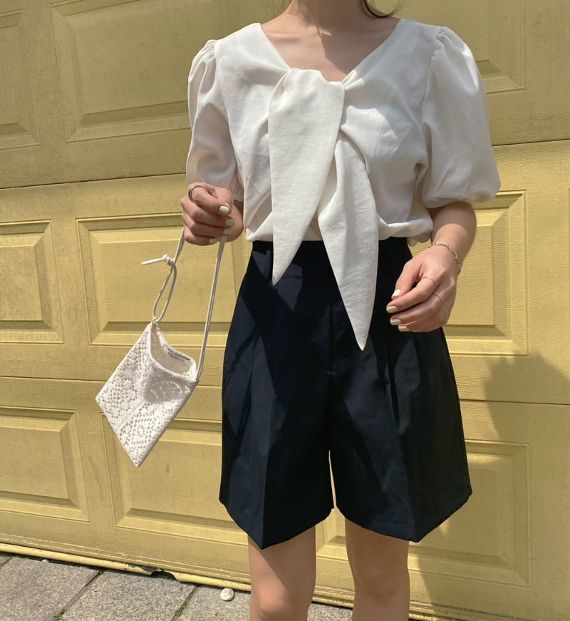 YES I LIKE YOU - Korean Children Fashion - #Kfashion4kids - Ribbon Blouse