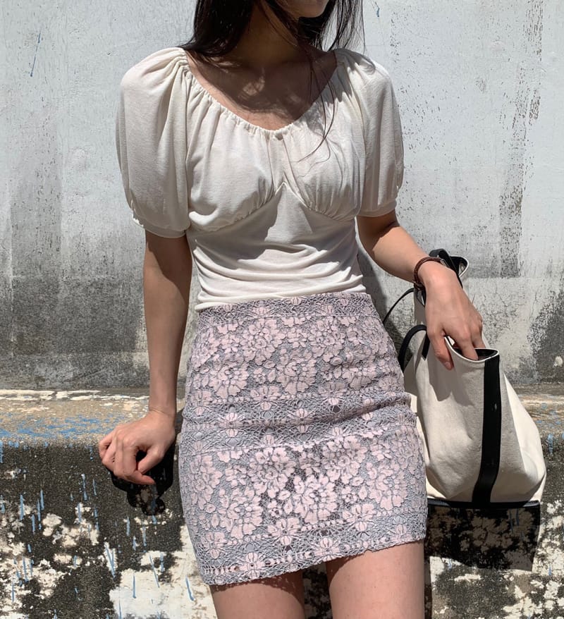 YES I LIKE YOU - Korean Children Fashion - #Kfashion4kids - Lace Two Tone Skirt