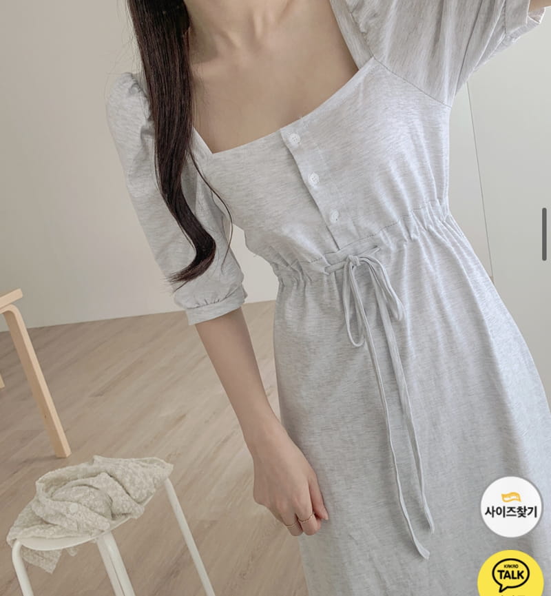 YES I LIKE YOU - Korean Children Fashion - #Kfashion4kids - Puff Long One-piece - 3