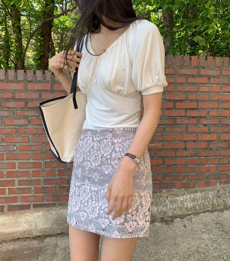 YES I LIKE YOU - Korean Children Fashion - #Kfashion4kids - Two Tone Lace Skirt - 2