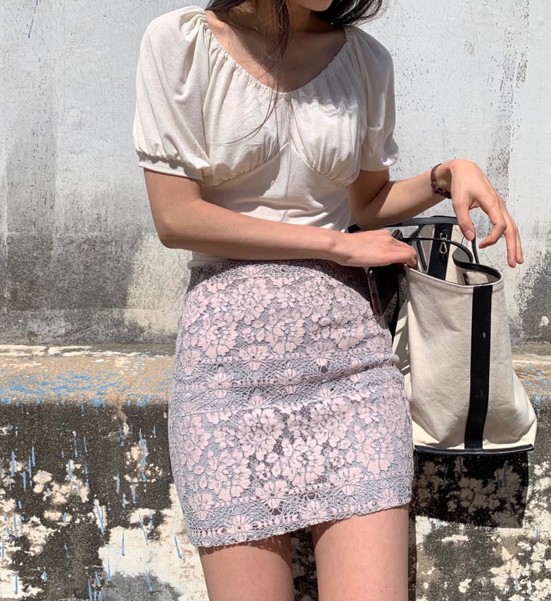 YES I LIKE YOU - Korean Children Fashion - #Kfashion4kids - Two Tone Lace Skirt - 3