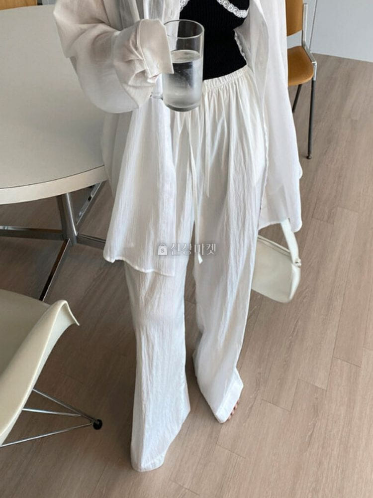 9NINE - Korean Children Fashion - #Kfashion4kids - Peach Wide Pants - 3