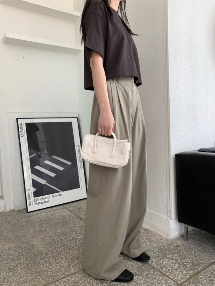 9NINE - Korean Children Fashion - #Kfashion4kids - Two Buckle Linen Wide Pants - 4