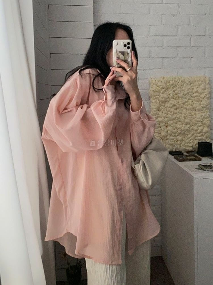 9NINE - Korean Children Fashion - #Kfashion4kids - Over Fit Yoru Boxy Shirt - 4