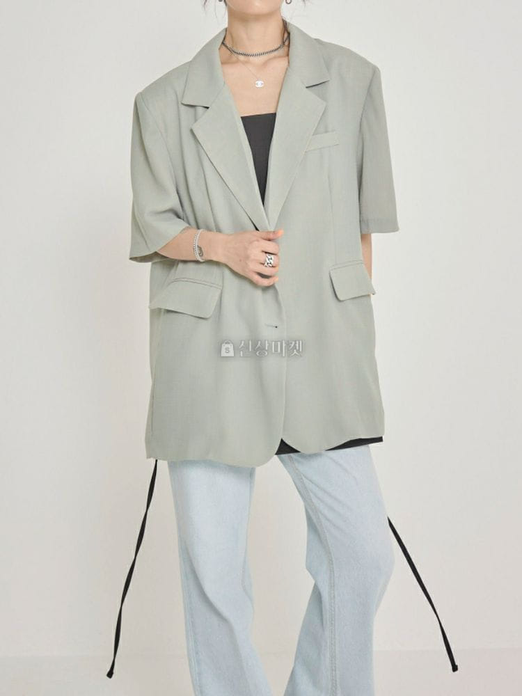 9NINE - Korean Children Fashion - #Kfashion4kids - Over Fit Summer Jacket - 2
