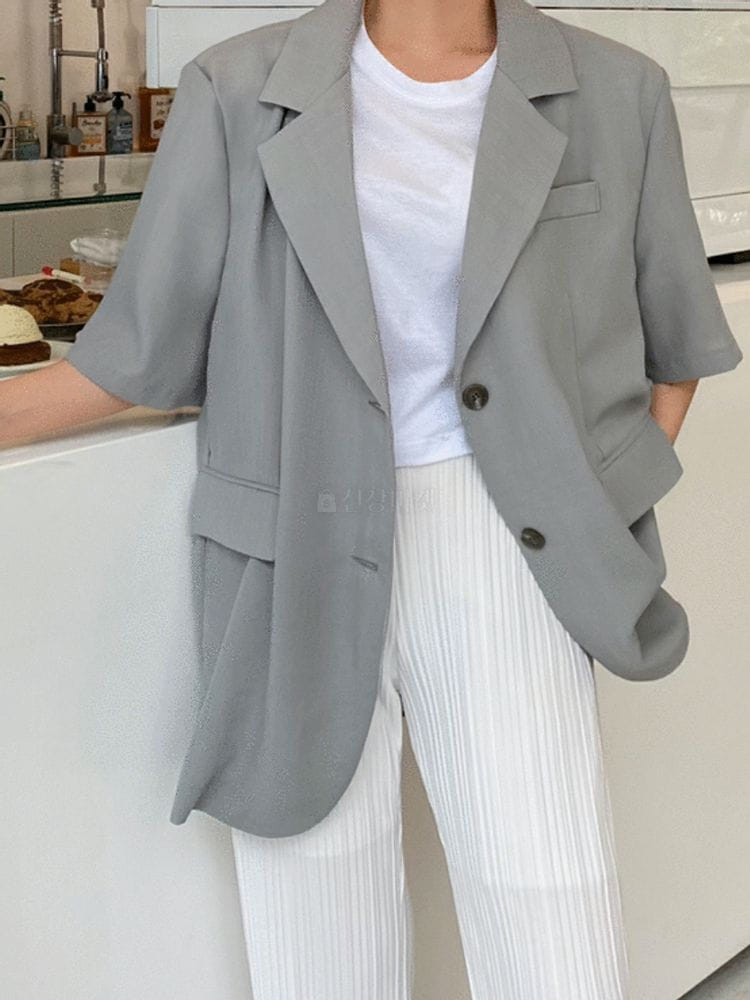 9NINE - Korean Children Fashion - #Kfashion4kids - Over Fit Summer Jacket - 4