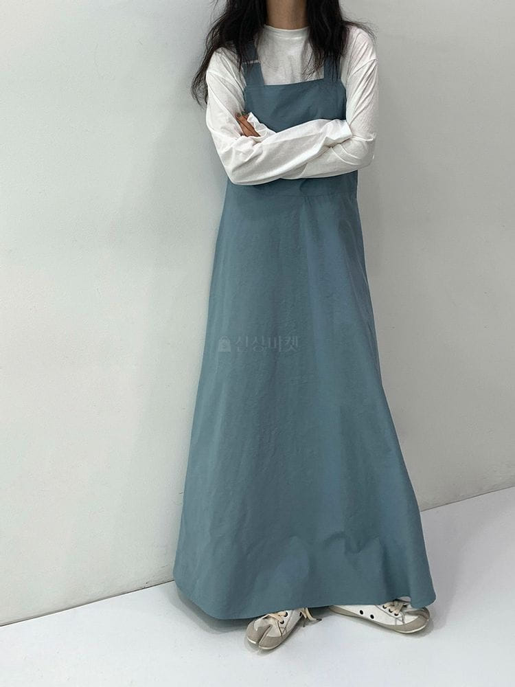 9NINE - Korean Children Fashion - #Kfashion4kids - Dungarees Long One-piece - 3