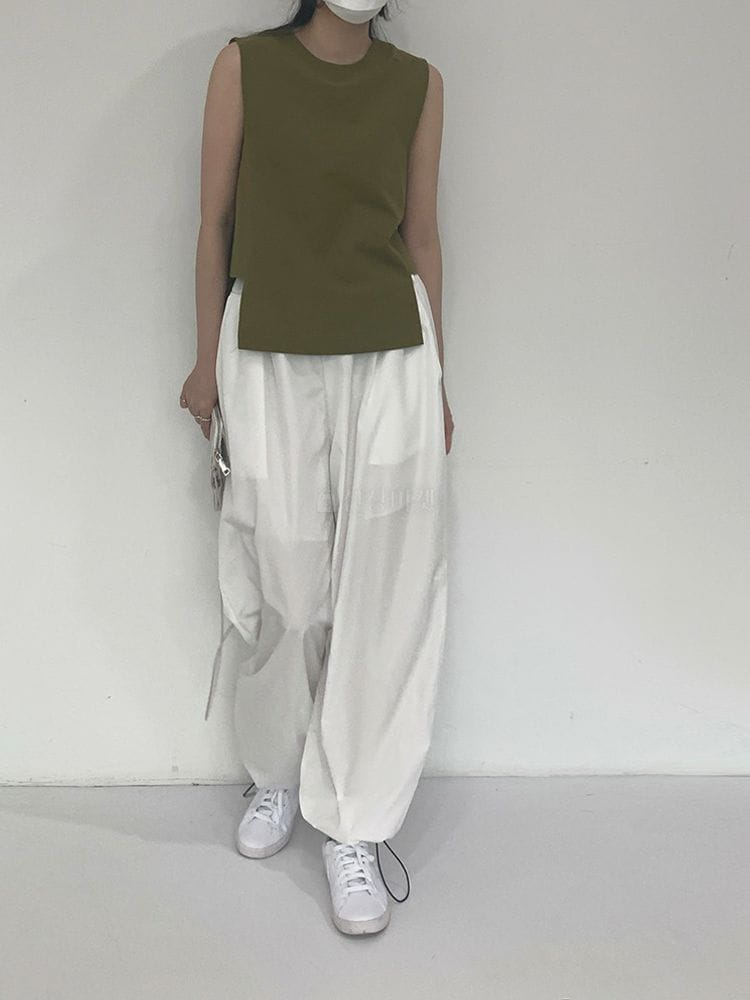9NINE - Korean Children Fashion - #Kfashion4kids - Marine String Top Jogger Pants Set - 3