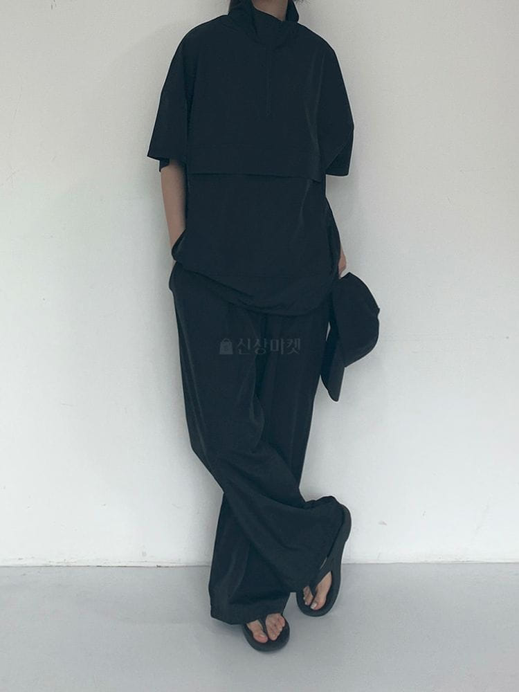9NINE - Korean Children Fashion - #Kfashion4kids - Marine String Top Jogger Pants Set - 4