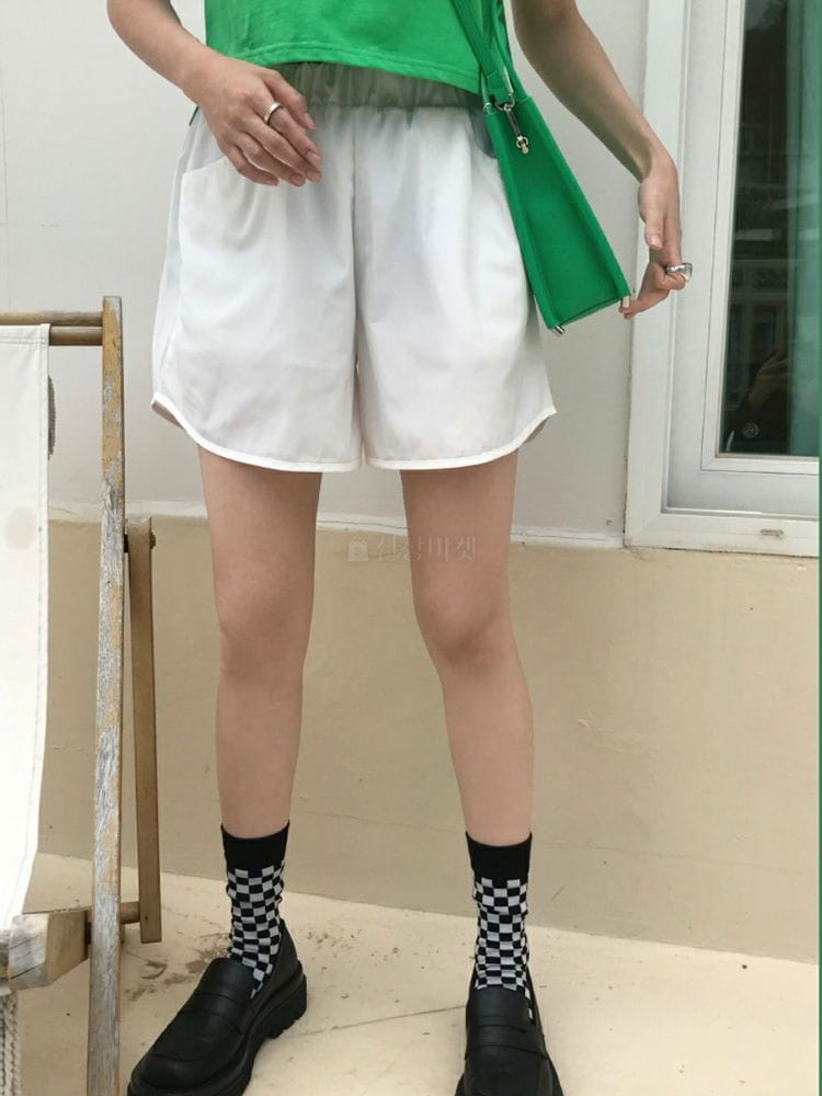 9NINE - Korean Children Fashion - #Kfashion4kids - Marine Banding Top Shorts Set - 3