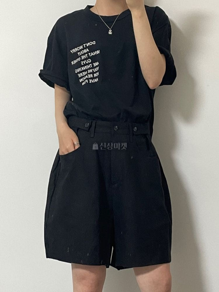 9NINE - Korean Children Fashion - #Kfashion4kids - Linen Wide Shorts - 4