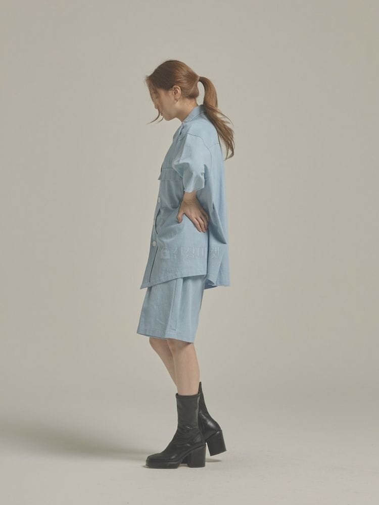 9NINE - Korean Children Fashion - #Kfashion4kids - Denim Wide Shirt - 2