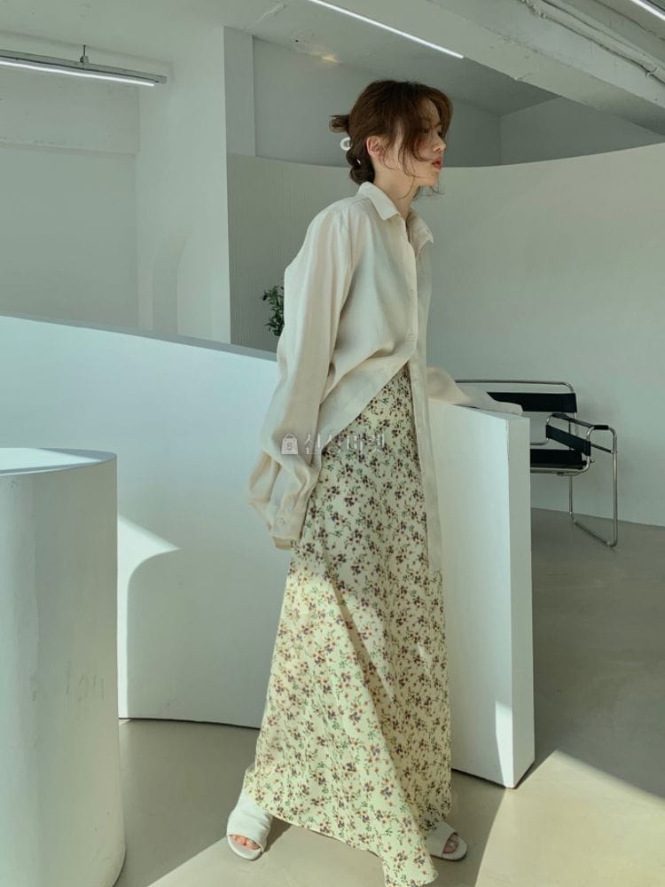 9NINE - Korean Children Fashion - #Kfashion4kids - Garden Long Skirt - 3