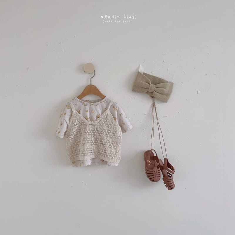 ALADIN - Korean Children Fashion - #Kfashion4kids - Dot Flower Tee - 12