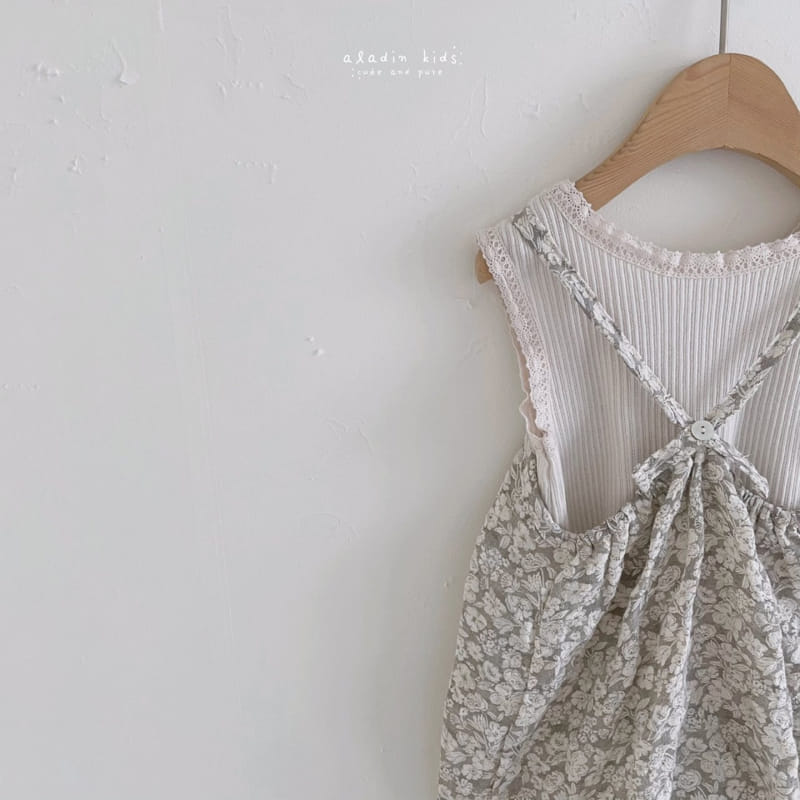 ALADIN - Korean Children Fashion - #Kfashion4kids - Linen Check Overall - 2