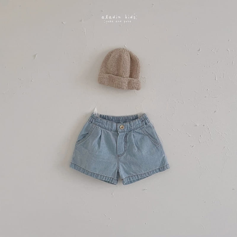 ALADIN - Korean Children Fashion - #Kfashion4kids - Wrinkle Denim Shorts - 12