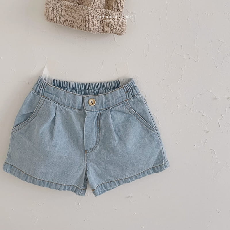 ALADIN - Korean Children Fashion - #Kfashion4kids - Wrinkle Denim Shorts - 4