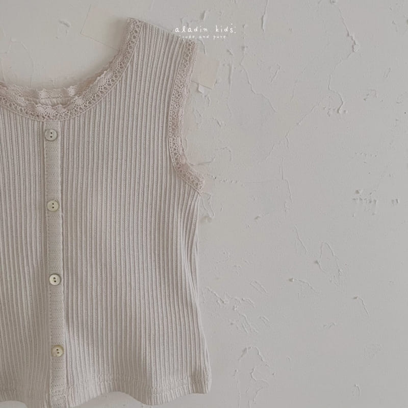 ALADIN - Korean Children Fashion - #Kfashion4kids - Lace Rib Sleeveless - 10