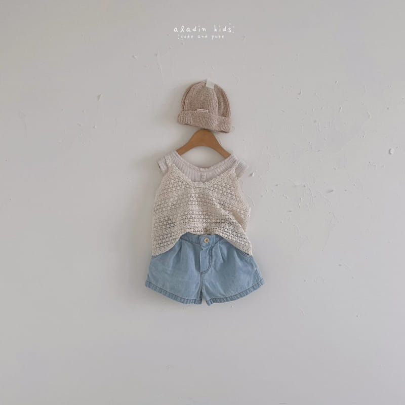 ALADIN - Korean Children Fashion - #Kfashion4kids - Lace Rib Sleeveless - 2