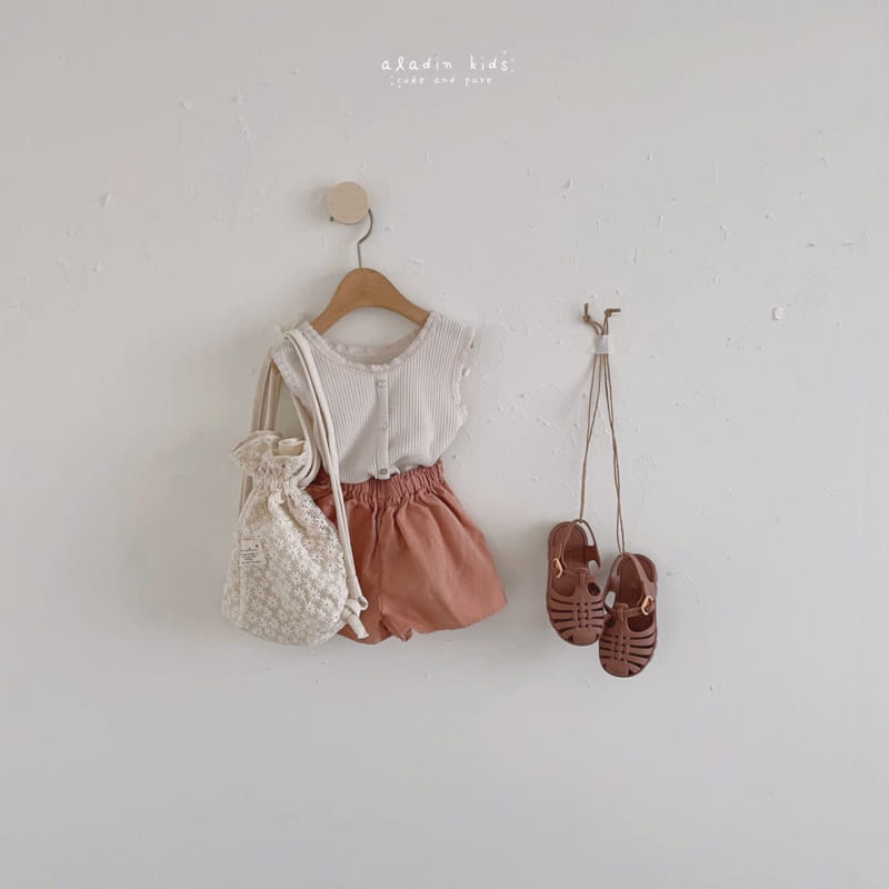 ALADIN - Korean Children Fashion - #Kfashion4kids - Lace Rib Sleeveless - 3