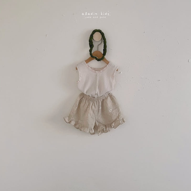ALADIN - Korean Children Fashion - #Kfashion4kids - Lace Rib Sleeveless - 5