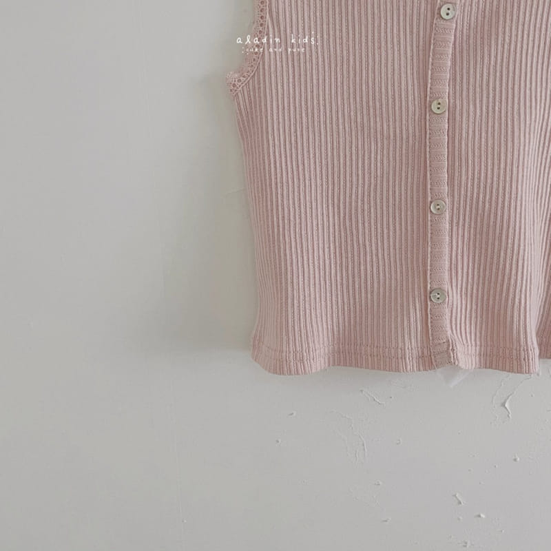 ALADIN - Korean Children Fashion - #Kfashion4kids - Lace Rib Sleeveless - 8