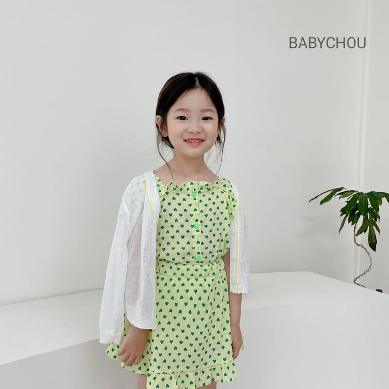 BABYCHOU - Korean Children Fashion - #Kfashion4kids - Heart Top Bottom Set - 6