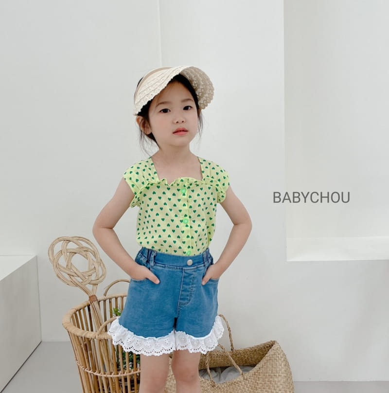 BABYCHOU - Korean Children Fashion - #Kfashion4kids - Heart Top Bottom Set - 8
