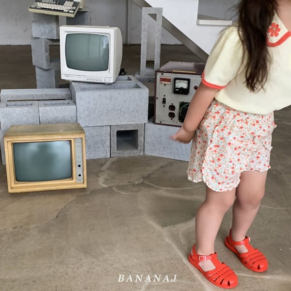 BANANA J - Korean Children Fashion - #Kfashion4kids - Flower Collar Tee - 5
