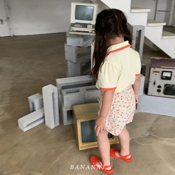 BANANA J - Korean Children Fashion - #Kfashion4kids - Flower Collar Tee - 7