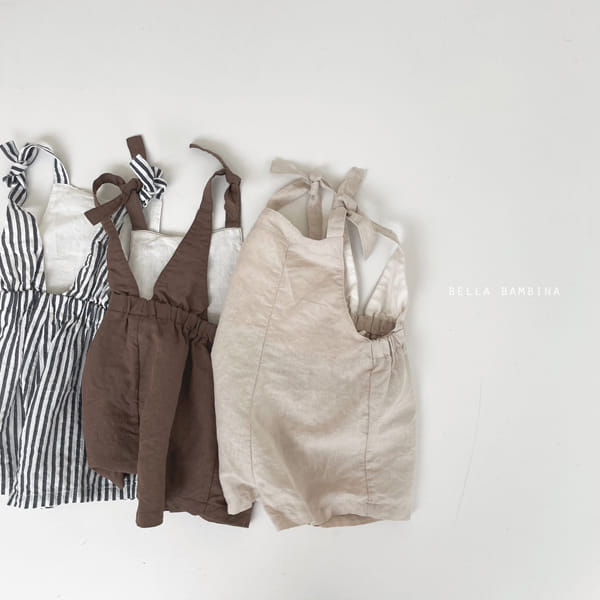 BELLA BAMBINA - Korean Children Fashion - #Kfashion4kids - Bebe Bagel Dungarees Bodysuit - 10