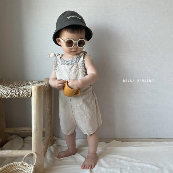 BELLA BAMBINA - Korean Children Fashion - #Kfashion4kids - Bebe Bagel Dungarees Bodysuit - 2