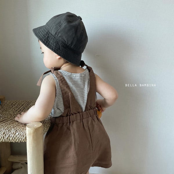 BELLA BAMBINA - Korean Children Fashion - #Kfashion4kids - Bebe Bagel Dungarees Bodysuit - 5