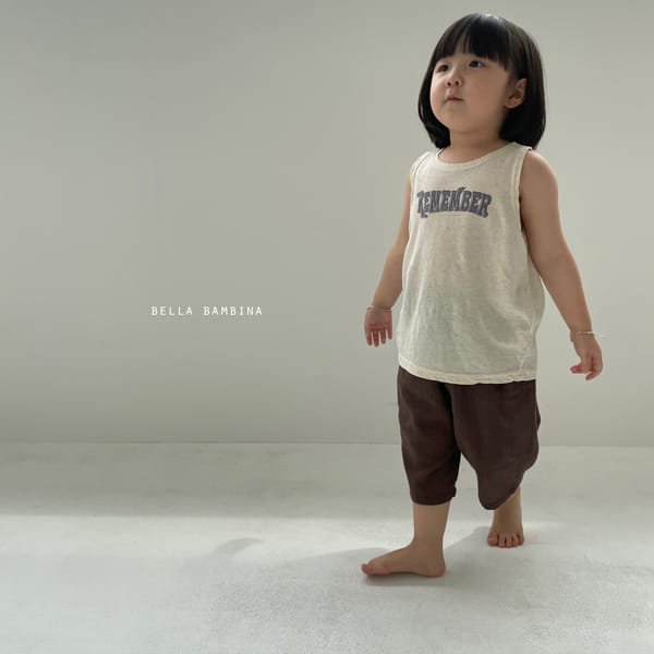 BELLA BAMBINA - Korean Children Fashion - #Kfashion4kids - River Simple Sleeveless Tee - 6