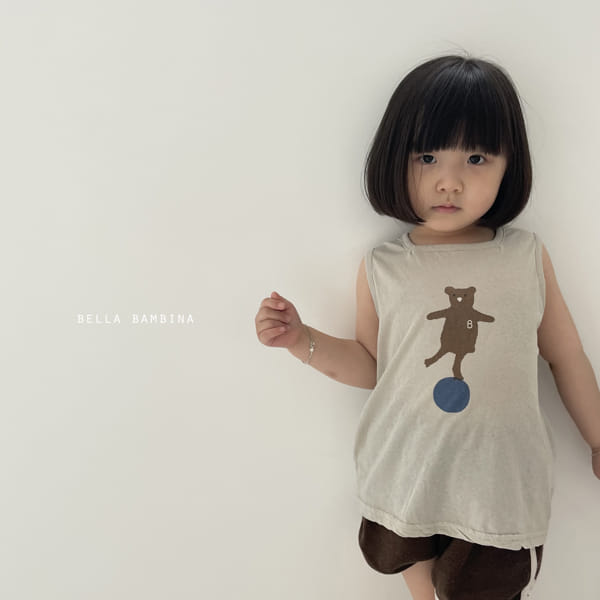 BELLA BAMBINA - Korean Children Fashion - #Kfashion4kids - Ddo Bear Sleeveless Tee