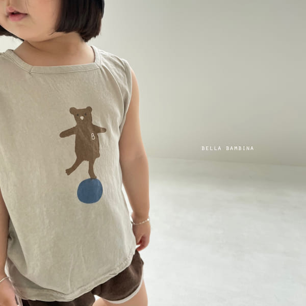 BELLA BAMBINA - Korean Children Fashion - #Kfashion4kids - Ddo Bear Sleeveless Tee - 3