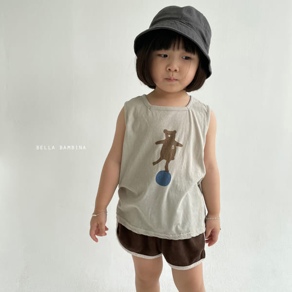 BELLA BAMBINA - Korean Children Fashion - #Kfashion4kids - Ddo Bear Sleeveless Tee - 7