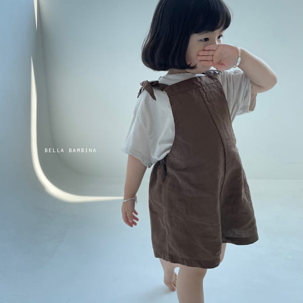 BELLA BAMBINA - Korean Children Fashion - #Kfashion4kids - Bagel Dungarees Pants - 8