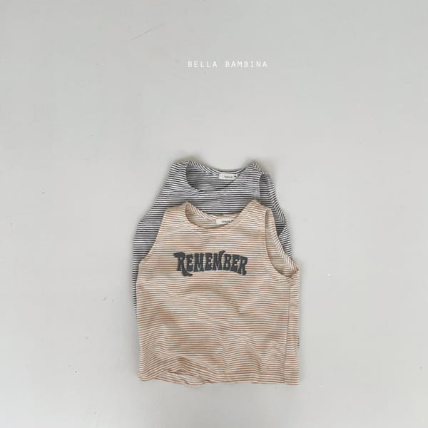 BELLA BAMBINA - Korean Children Fashion - #Kfashion4kids - Bebe River Stripes Sleeveless Tee - 10
