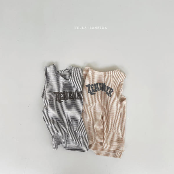 BELLA BAMBINA - Korean Children Fashion - #Kfashion4kids - Bebe River Stripes Sleeveless Tee - 11