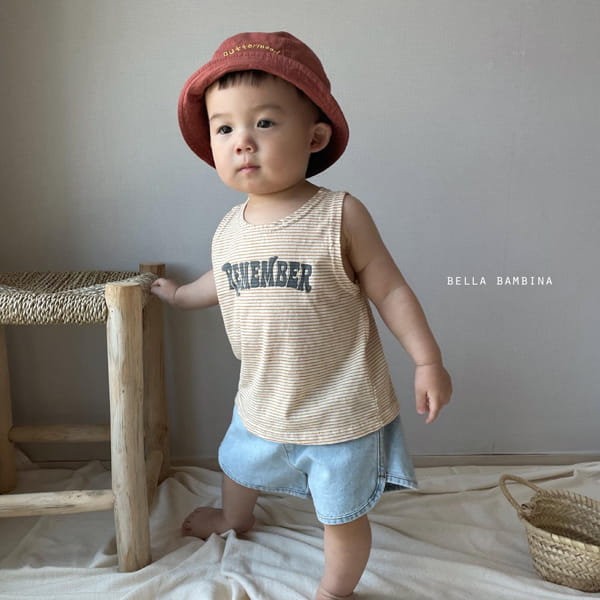 BELLA BAMBINA - Korean Children Fashion - #Kfashion4kids - Bebe River Stripes Sleeveless Tee - 4